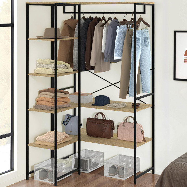 Armadio doppio di design industriale 123 cm - DETROIT | IDMarket