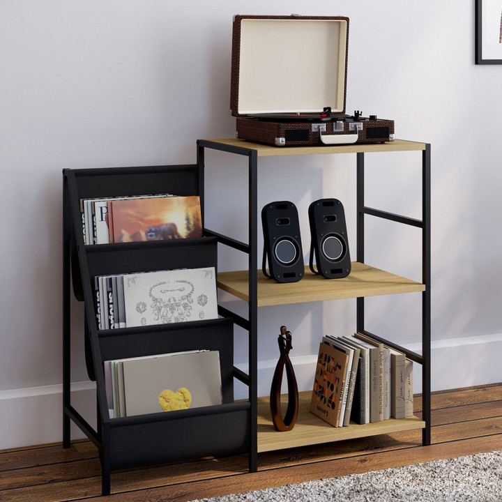 Mobili d'occasione, contenitori con ripiani, porta vinili e giradischi di design industriale - NEVIL | ID Market