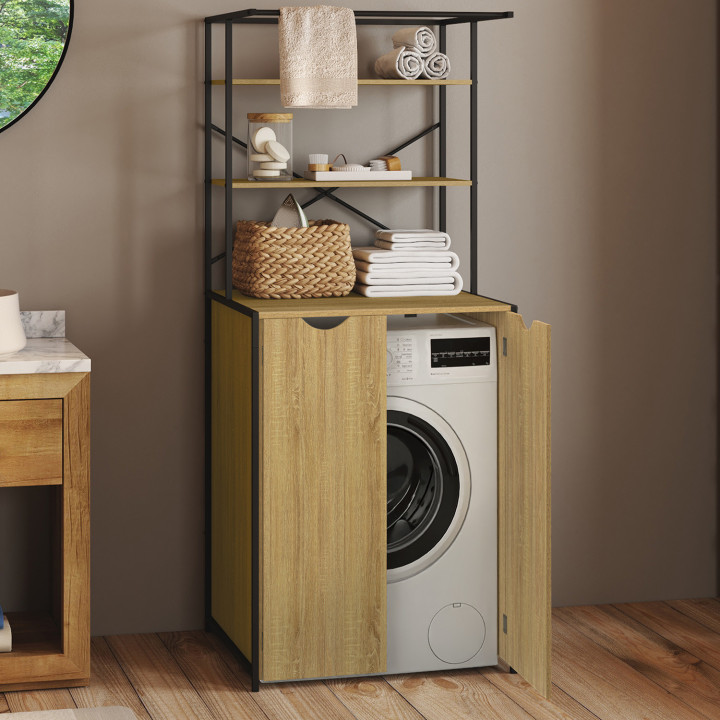 Armadio chiuso per lavatrice dal design industriale - DETROIT | IdMarket