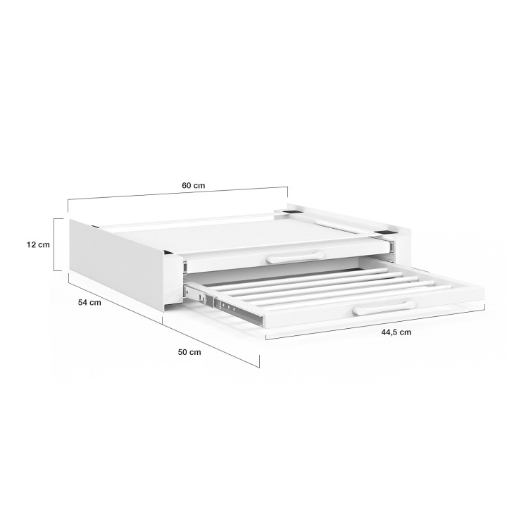 Kit universale di impilamento per lavatrice e asciugatrice con ripiano e asciugatrice | IdMarket