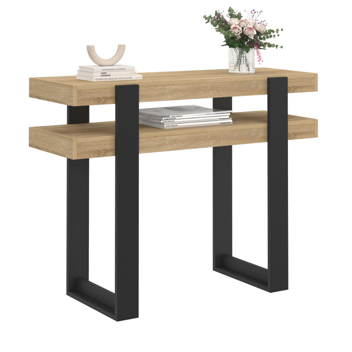 Consolle doppia in legno e nero - PHOENIX | IdMarket