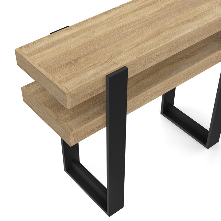 Consolle doppia in legno e nero - PHOENIX | IdMarket