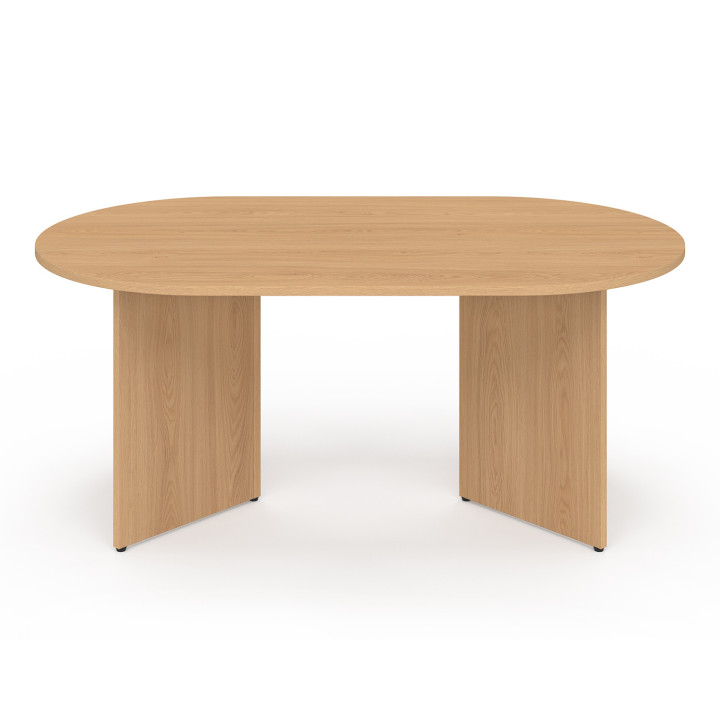 Tavolino ovale da 110 cm in legno effetto faggio - MARTHE | IdMarket
