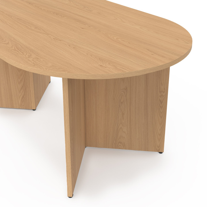Tavolino ovale da 110 cm in legno effetto faggio - MARTHE | IdMarket