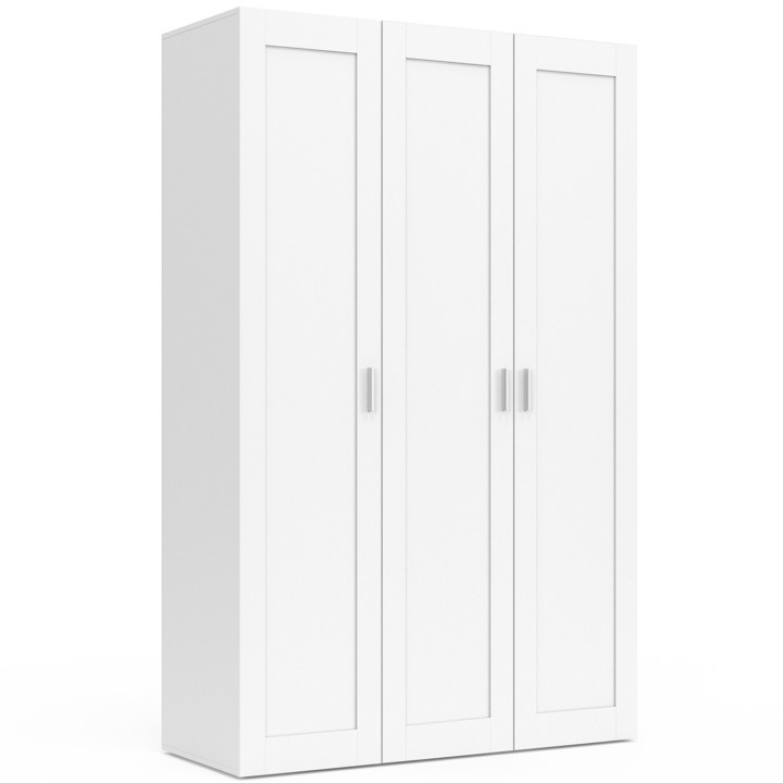 Armadio bianco a 3 ante 120cm - VITO | ID Market