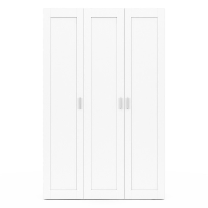 Armadio bianco a 3 ante 120cm - VITO | ID Market