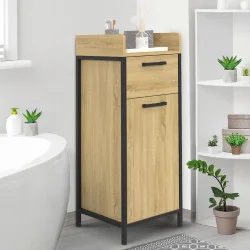 Colonna bagno aggiuntiva 1 cassetto 1 armadio design industriale - DETROIT | IdMarket