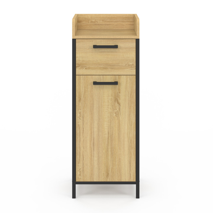 Colonna bagno aggiuntiva 1 cassetto 1 armadio design industriale - DETROIT | IdMarket