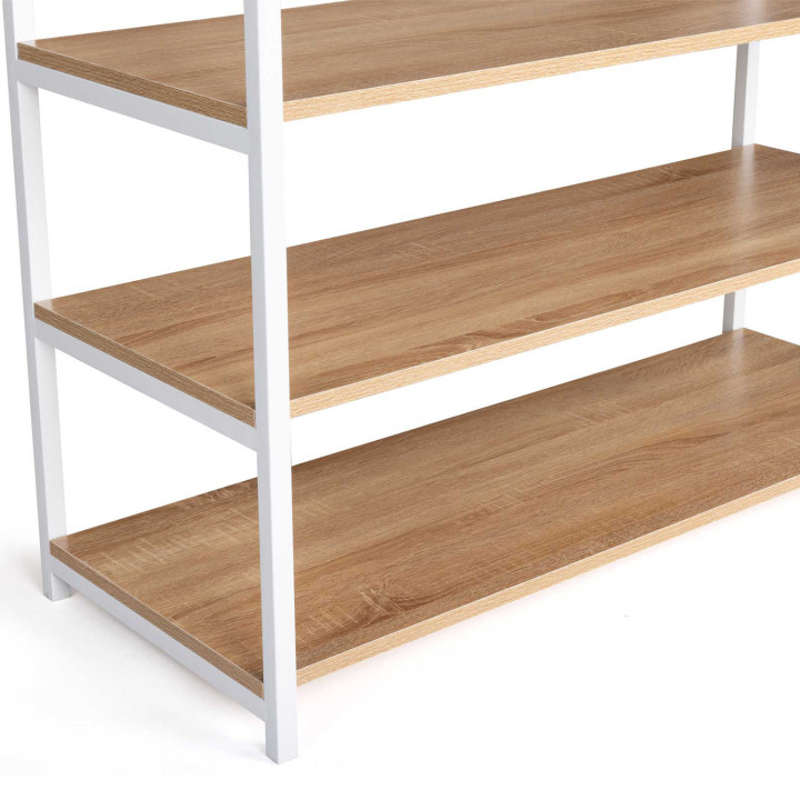 Comò bianco da 100 cm in stile industriale - DETROIT | ID Market