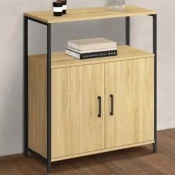 Credenza con 1 nicchia e 2 ante, 70 cm, design industriale - DETROIT | IdMarket