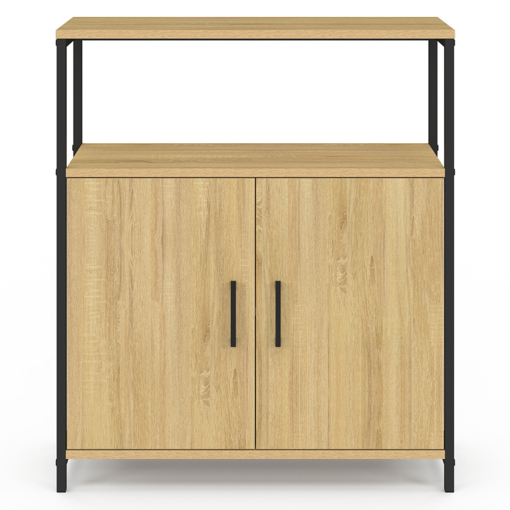 Credenza con 1 nicchia e 2 ante, 70 cm, design industriale - DETROIT | IdMarket