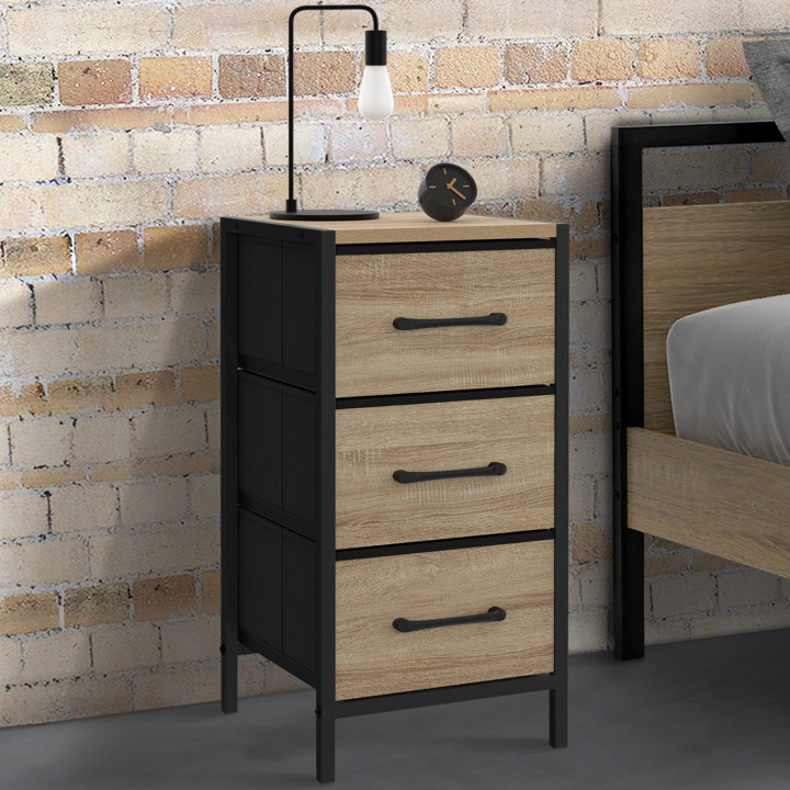 Set di 2 comodini con 3 cassetti - UTAH | IdMarket