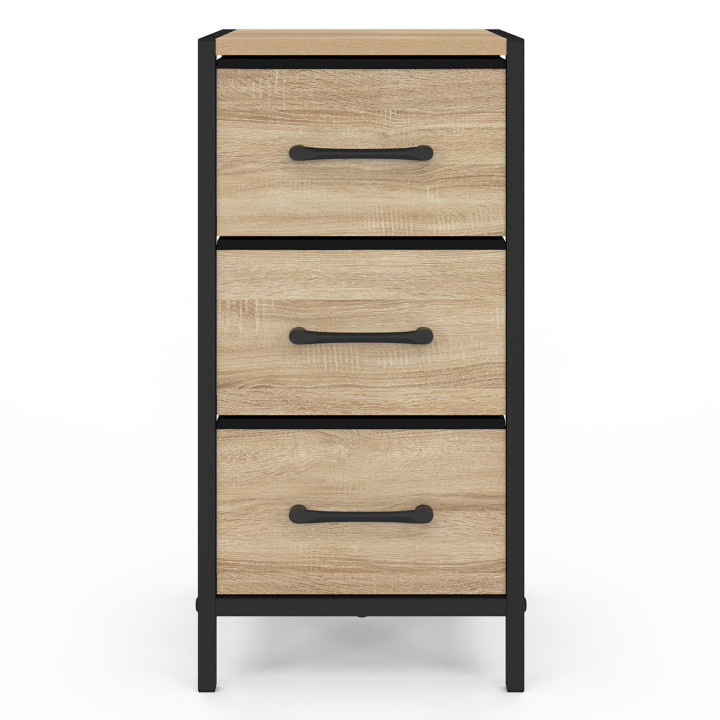 Set di 2 comodini con 3 cassetti - UTAH | IdMarket