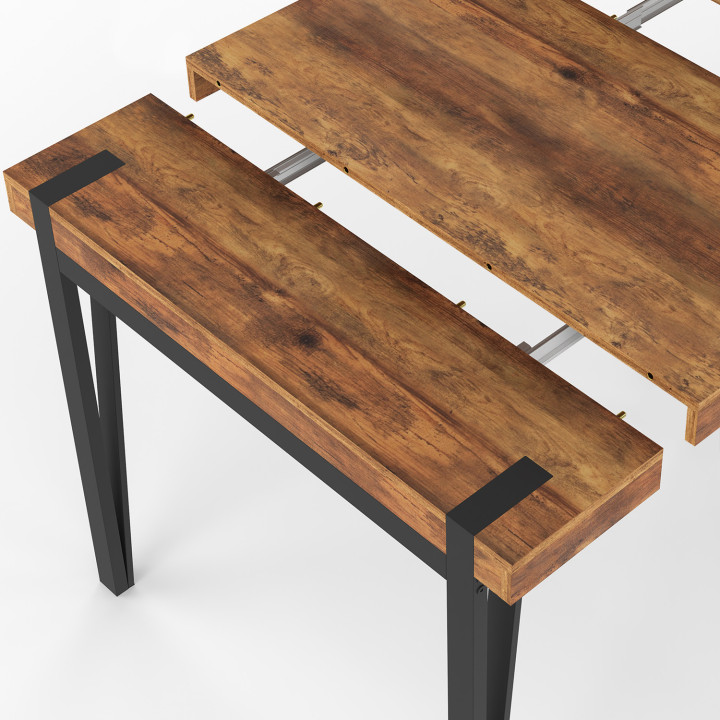 Consolle 10 persone 235 cm design industriale - AUSTRIA | IdMarket