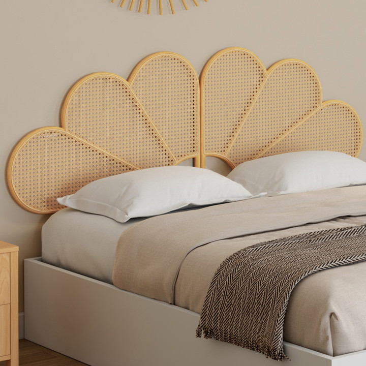 Testata sospesa in rattan e canna da zucchero 160 cm - IVY | Zen Cart! IDMarket