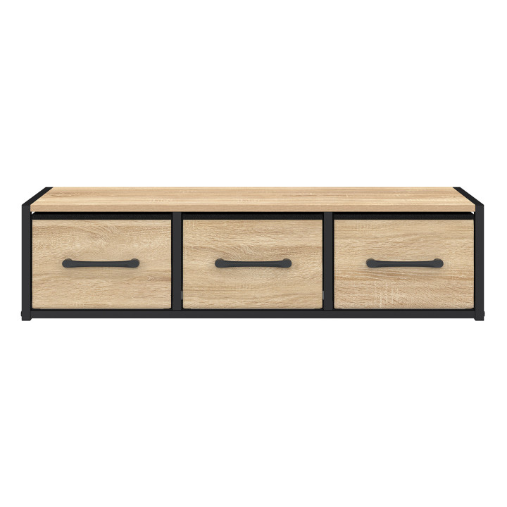 Mensola a muro a 3 cassetti di design industriale - UTAH | IdMarket
