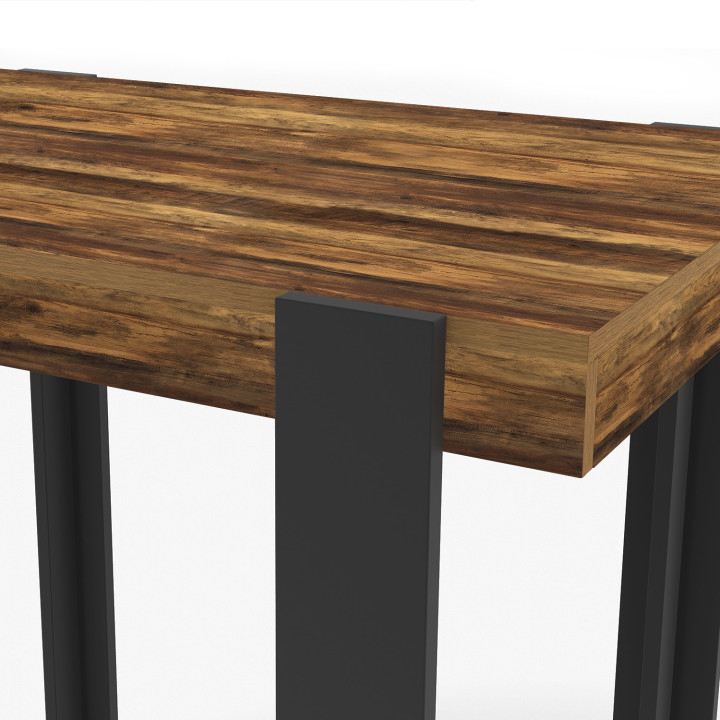 Tavolo da bar vintage in legno e nero - PHOENIX | ID Market