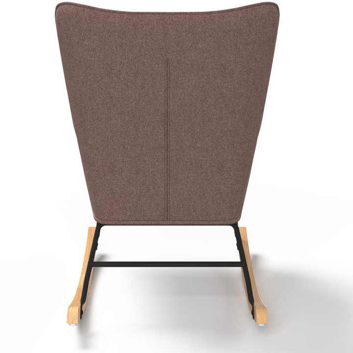 Sedia a dondolo scandinava in tessuto patchwork - IVAR | IdMarket