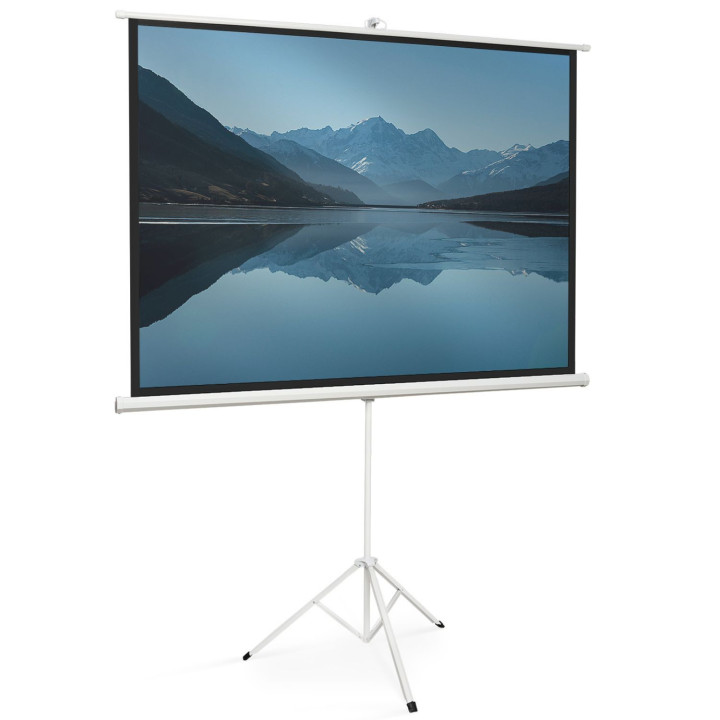 Schermo di proiezione da 84 pollici con cavalletto regolabile in altezza | IdMarket