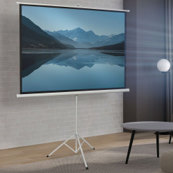 Schermo di proiezione da 84 pollici con cavalletto regolabile in altezza | IdMarket