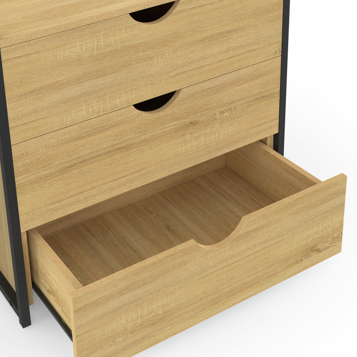 Armadio 3 cassetti L.60 cm design industriale - DETROIT | IdMarket