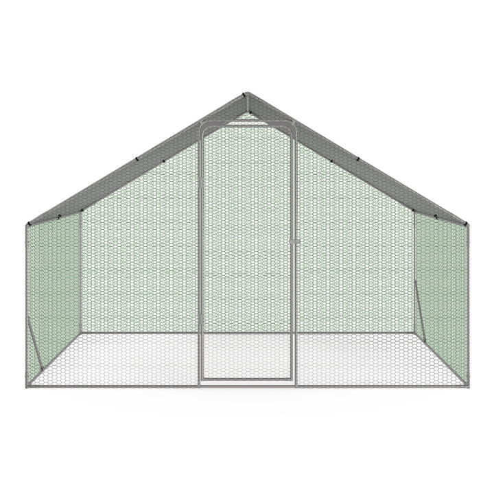 Penna per galline 6m2 in filo d'acciaio zincato | ID Market