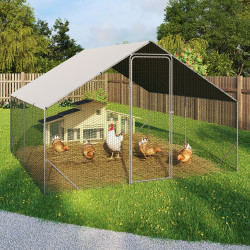 Recinto per polli 9m2 3x3m economico in filo metallico | ID Market