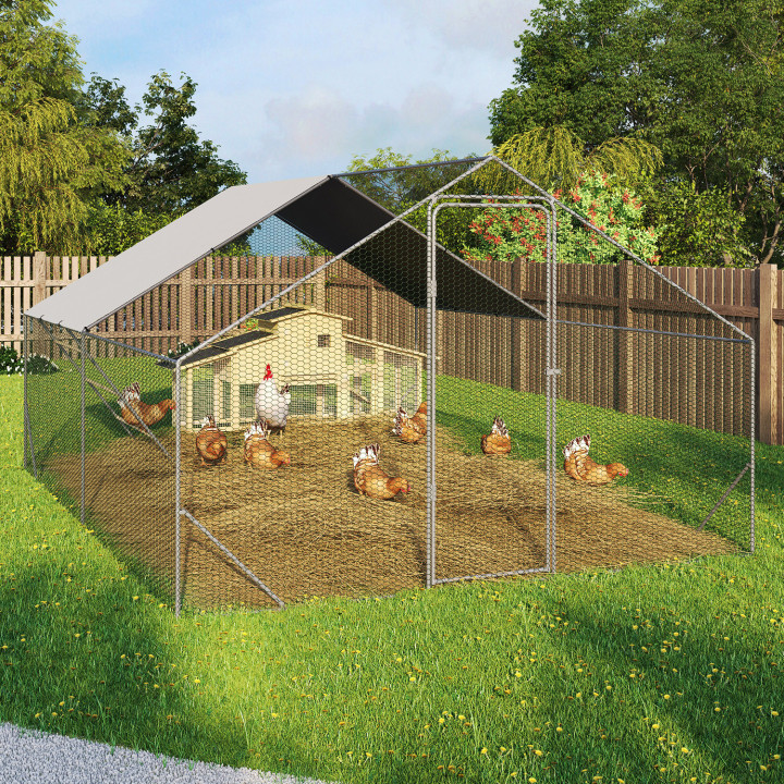 A buon mercato 12 m² pollaio con trespolo e struttura in acciaio | ID Market