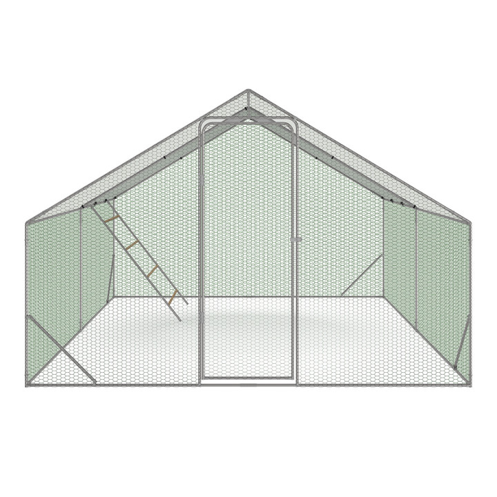 A buon mercato 12 m² pollaio con trespolo e struttura in acciaio | ID Market