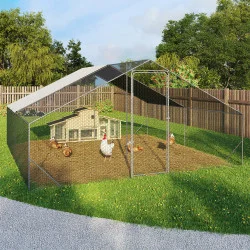 Economico pollaio da 16 m² ideale per il recinto delle galline | ID Market