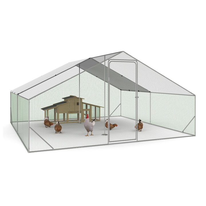 Economico pollaio da 16 m² ideale per il recinto delle galline | ID Market