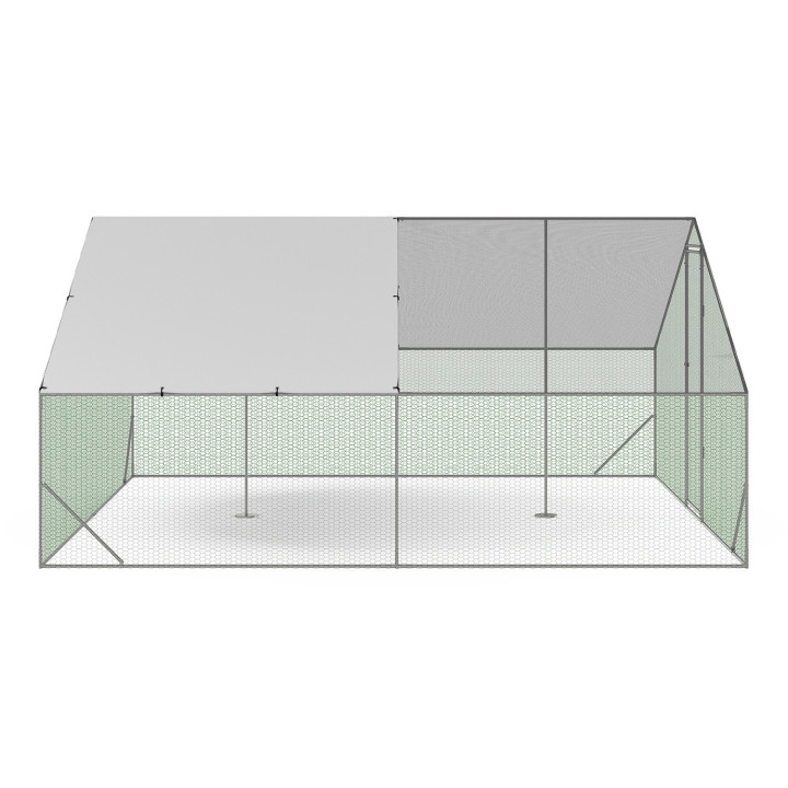 Economico pollaio da 16 m² ideale per il recinto delle galline | ID Market