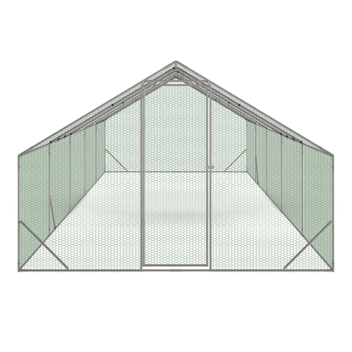Recinto pollaio 30m ² parco rete metallica in acciaio zincato |IDMarket