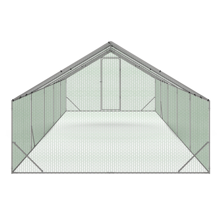 Recinto pollaio 30m ² parco rete metallica in acciaio zincato |IDMarket