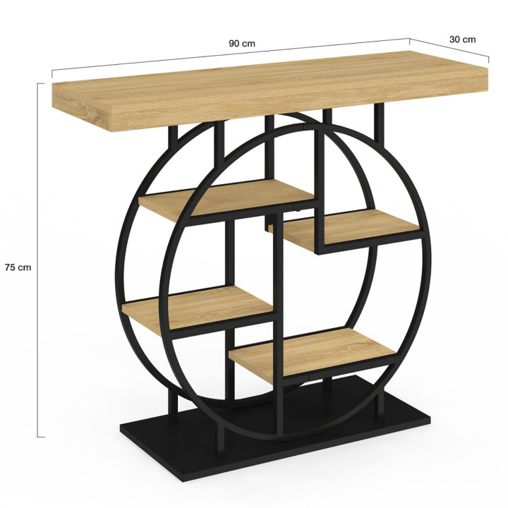 Mensola per console dal design industriale