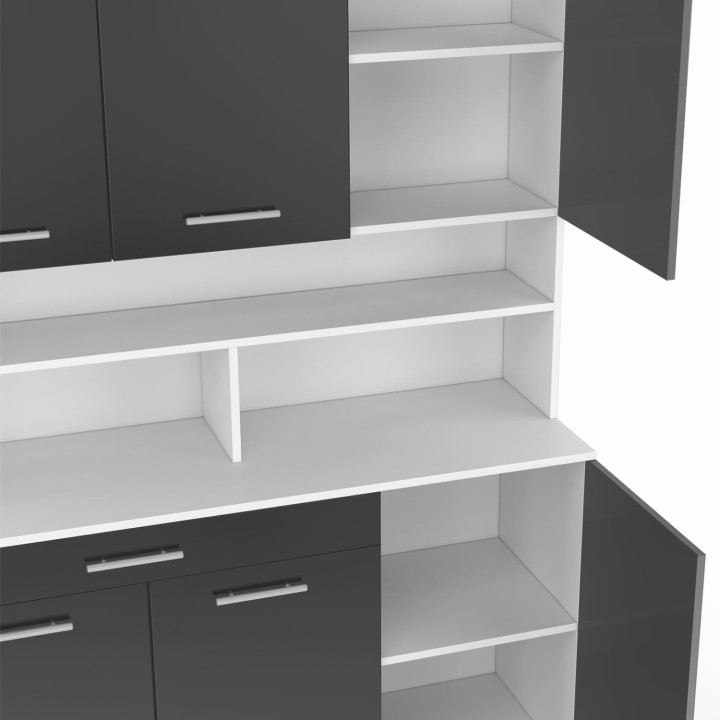 Comò grigio e bianco 120 cm - CINA | ID Market