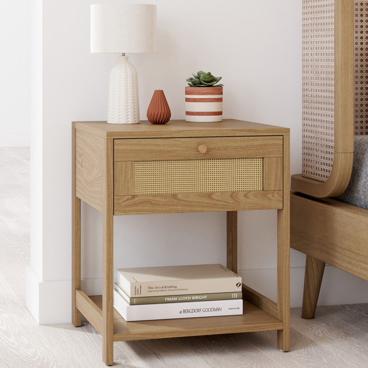 2 comodini vintage a effetto canna - HANAE | ID Market