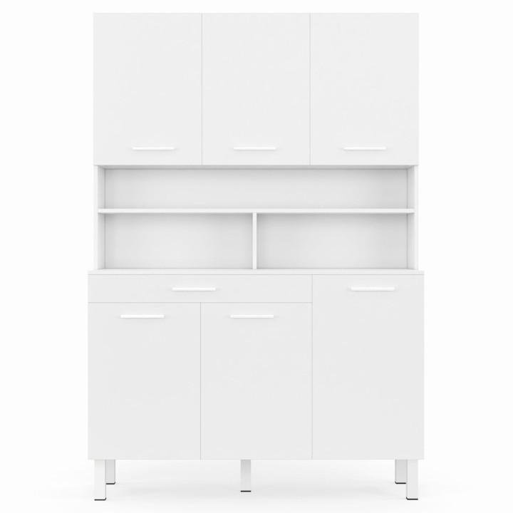 Cassettiera da cucina bianca lucida da 120 cm - CINA | ID Market