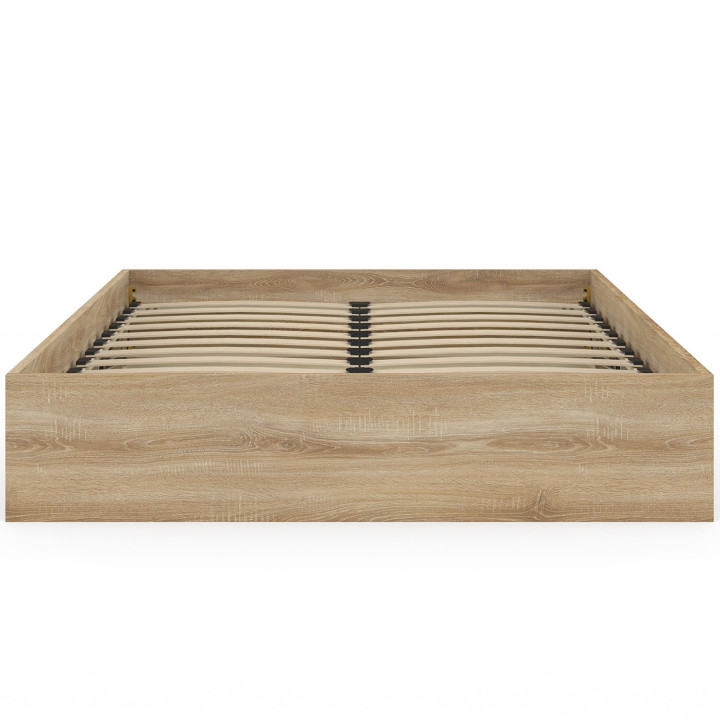 Letto matrimoniale SANDSIDE con base in faggio 140 x 190 cm