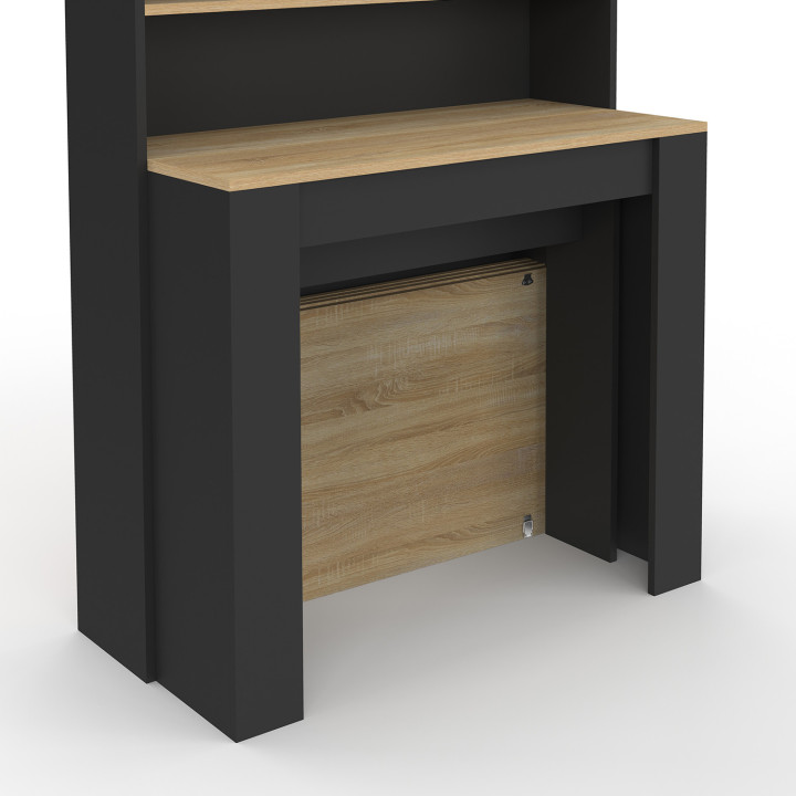 Tavolo alto da buffet allungabile 8 persone legno e nero 235 cm - ORLANDO | IdMarket