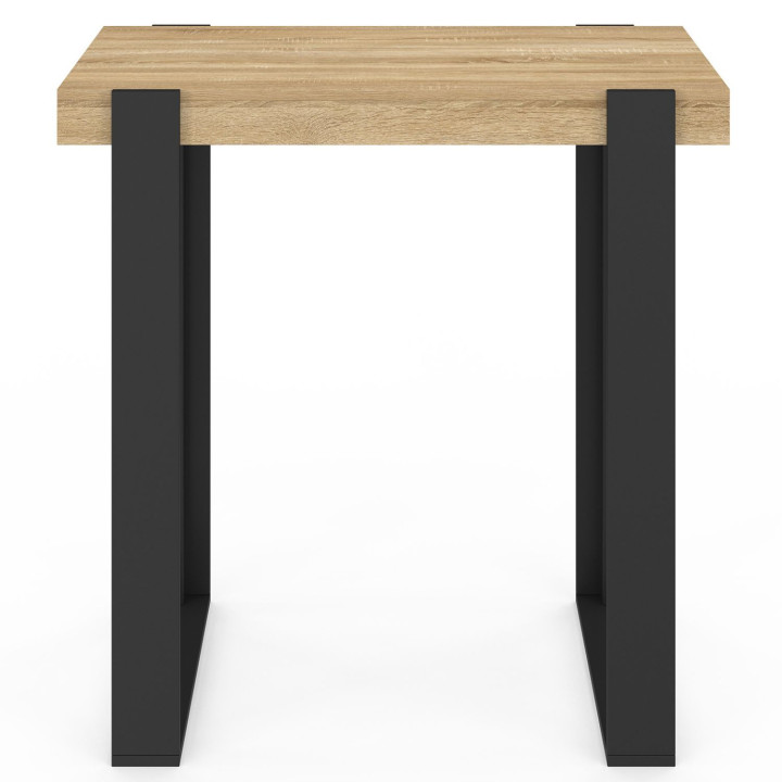 Supporto da cucina nero e legno 90 cm - PHOENIX | ID Market