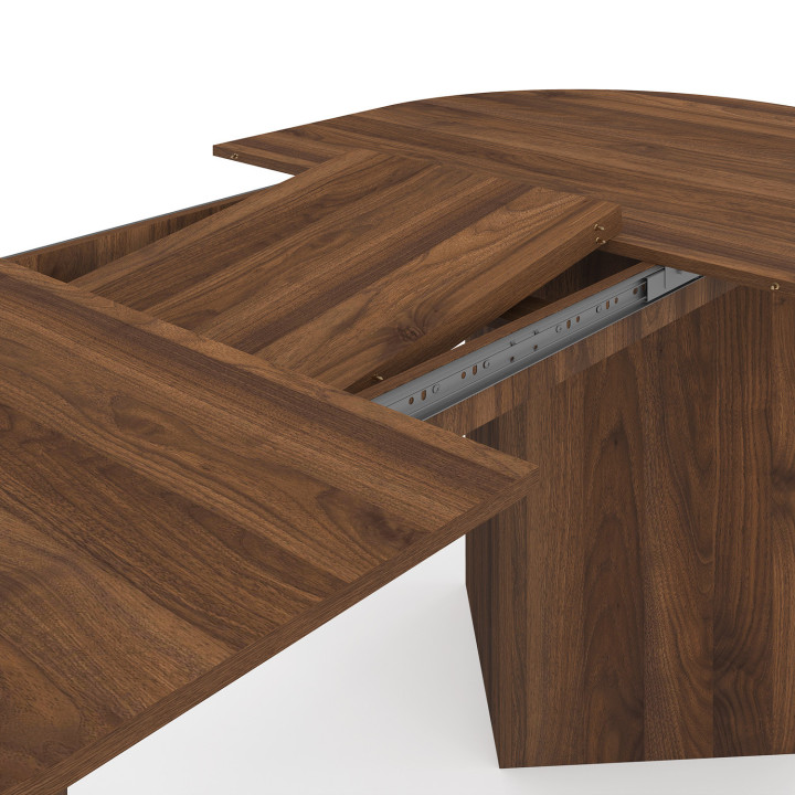 Tavolo da pranzo allungabile in noce per 6-10 persone - MARTHE | IdMarket