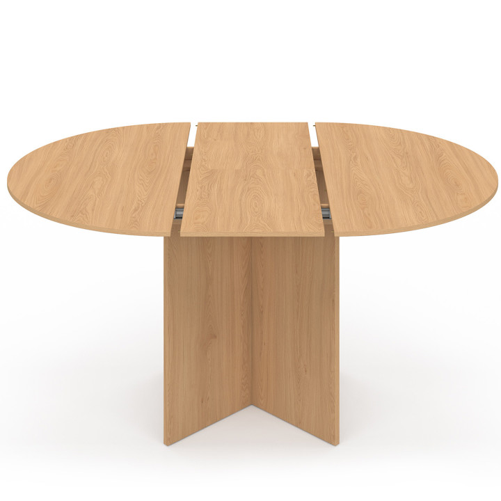 Tavolo da pranzo ovale allungabile 4-8 persone in stile faggio 110-150 cm - MARTHE | IdMarket