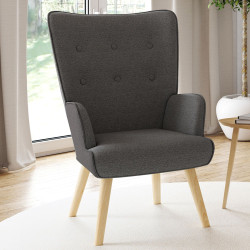 Poltrona scandinava grigia economica con stile nordico - ID Market