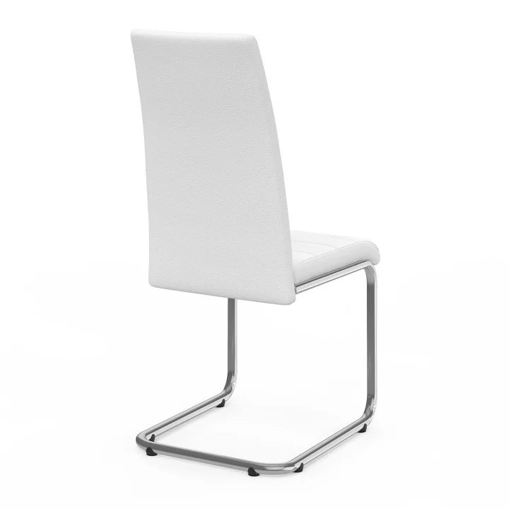 Set di 4 sedie da pranzo bianche economiche - MIA | ID Market