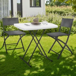 Tavolo pieghevole portatile da 77 cm regolabile in altezza per il campeggio o il divertimento - URBANA | IdMarket