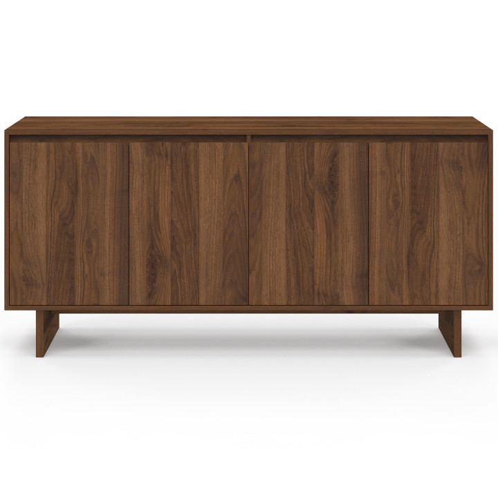 YURI 160 cm Credenza a 4 ante effetto noce