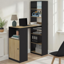 Scrivania con contenitore nero e in legno - LUNG | Zen Cart! IDMarket
