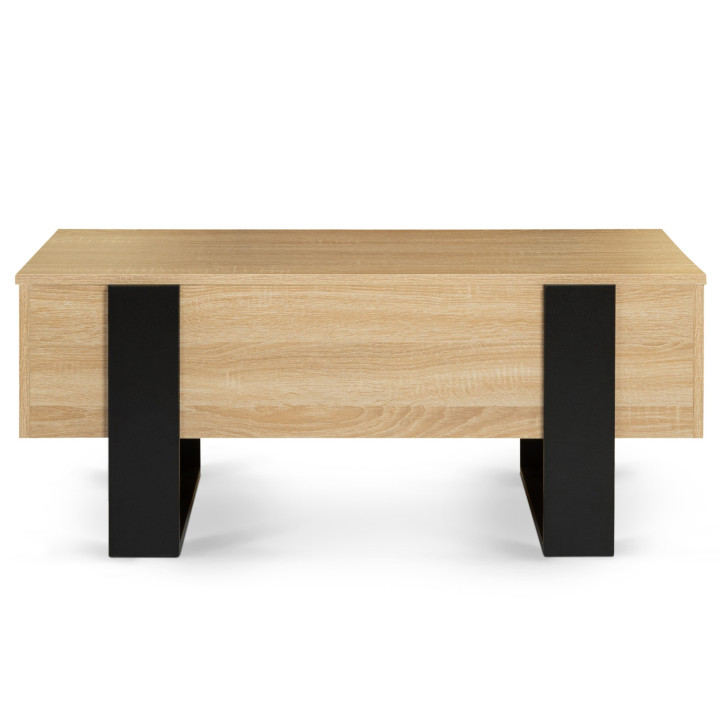 Tavolino sollevabile in legno e nero - PHOENIX | ID Market