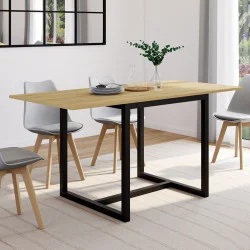 Tavolo industriale allungabile per 6-8 persone - DETROIT | ID Market